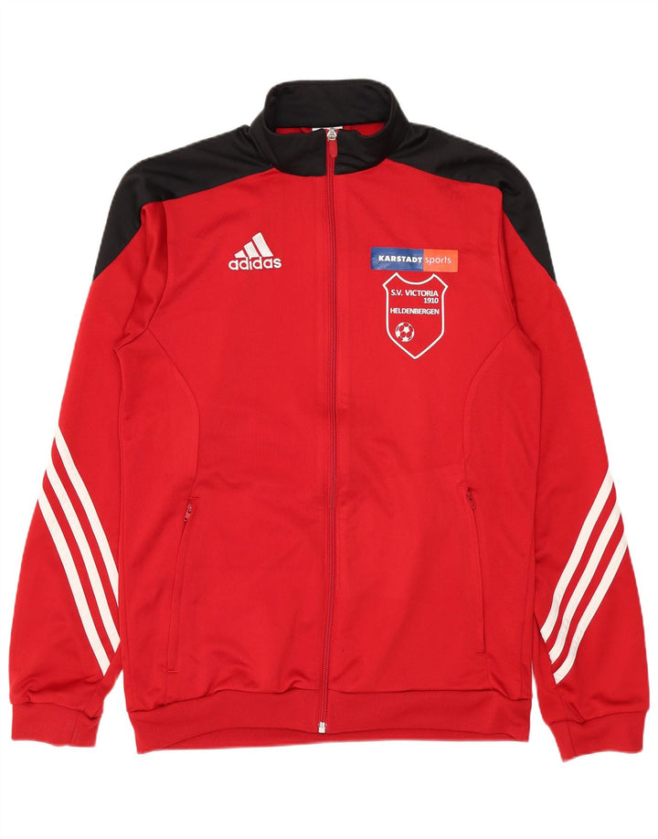 Adidas Herre grafisk træningsdragt Top jakke Lille rød Colourblock Polyester