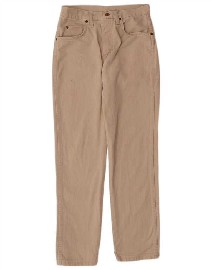 WRANGLER Womens Straight Jeans W26 L28 Beige