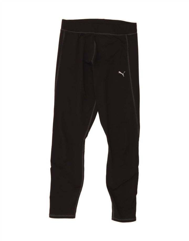 PUMA Womens Tracksuit Trousers UK 12 Medium  Black Vintage Puma and Second-Hand Puma from Messina Hembry 