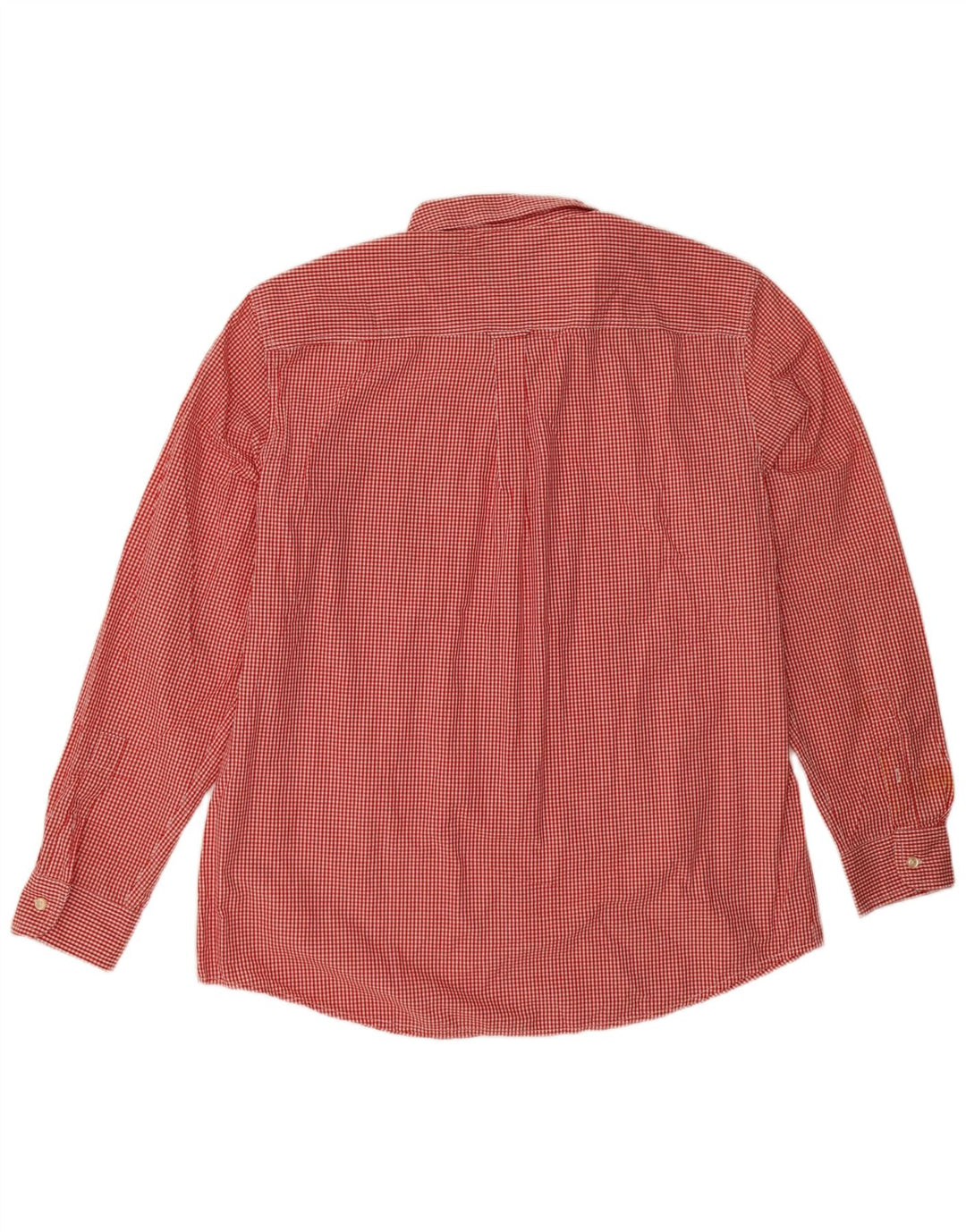 Chaps Herre Easy Care Shirt XL Rød Gingham Bomuld