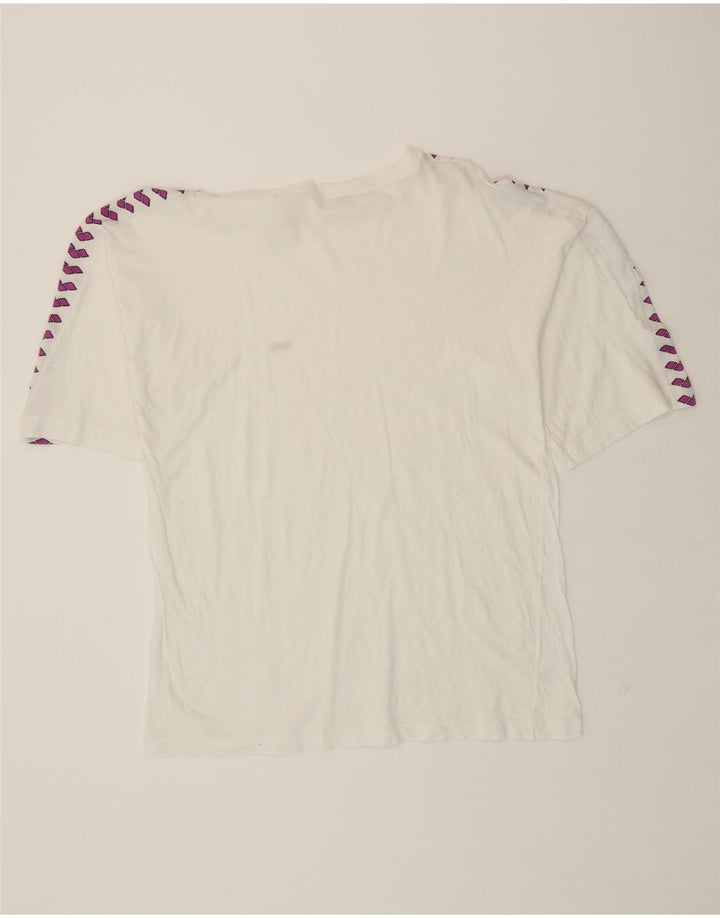 ARENA Mens T-Shirt Top Large White Vintage Arena and Second-Hand Arena from Messina Hembry 