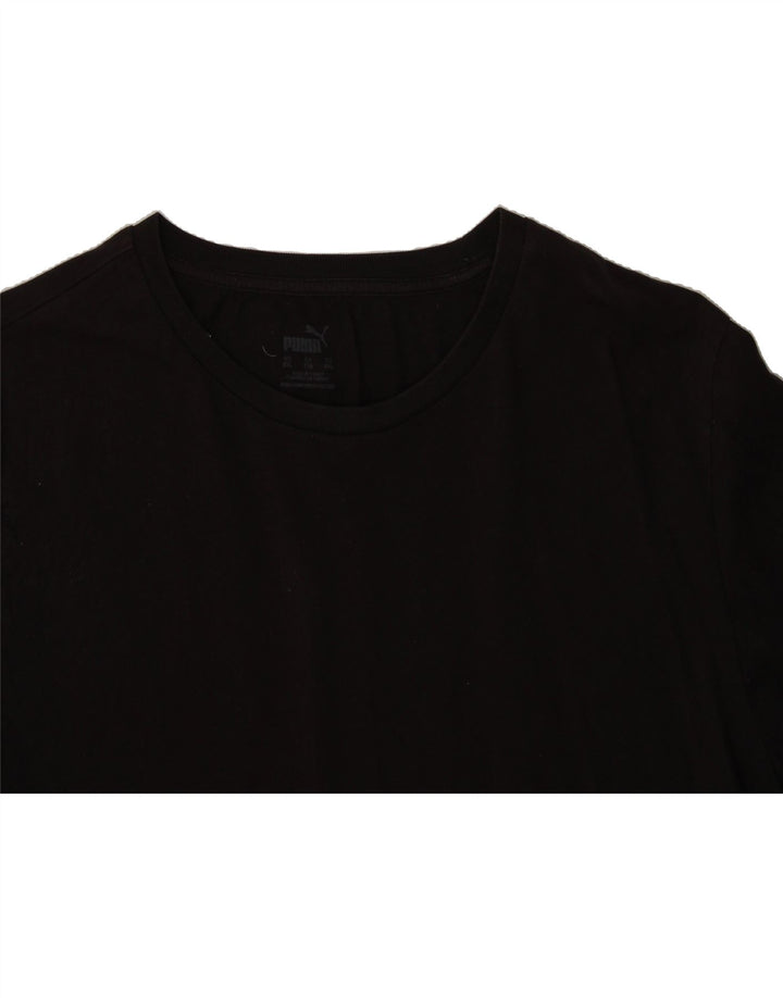 PUMA Mens T-Shirt Top 2XL Black Cotton Vintage Puma and Second-Hand Puma from Messina Hembry 