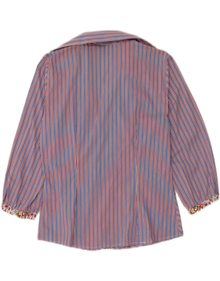 Naracamicee Dame Shirt Bluse UK 14 Medium Flerfarvet Stribet