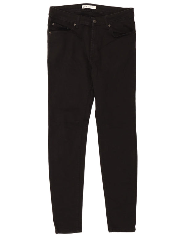 Zara Herre Skinny Jeans EU 42 Large W32 L29 Sort Bomuld