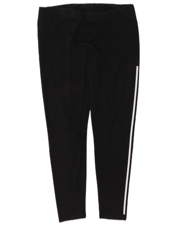 Adidas Dame Climalite Grafiske Leggings UK 20/22 XL Sort Bomuld