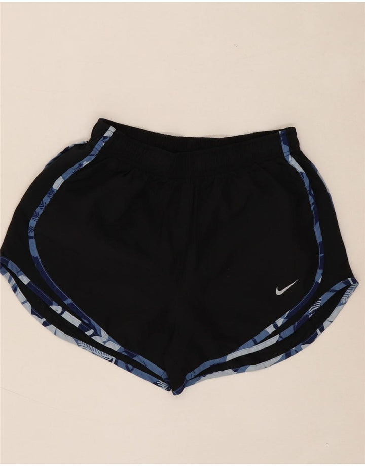 NIKE Womens Dri Fit Sport Shorts UK 14 Medium Black Polyester Vintage Nike and Second-Hand Nike from Messina Hembry 
