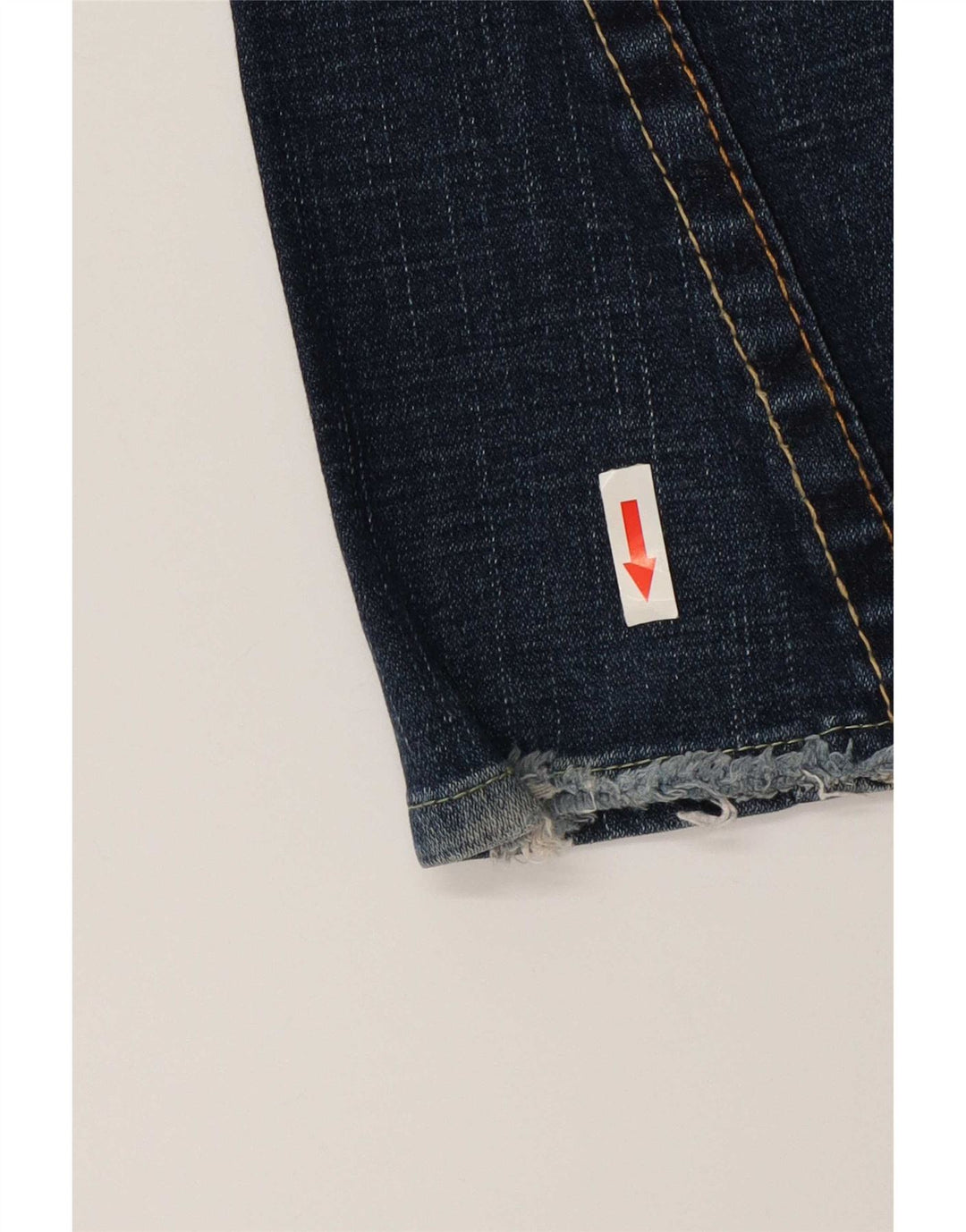 True Religion Dame Jeans med lav talje, fladt W25 L31 blå bomuld