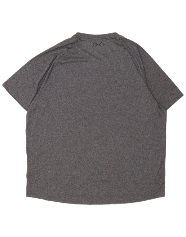 Under Armour Herre T-Shirt Top 2XL Grå Polyester