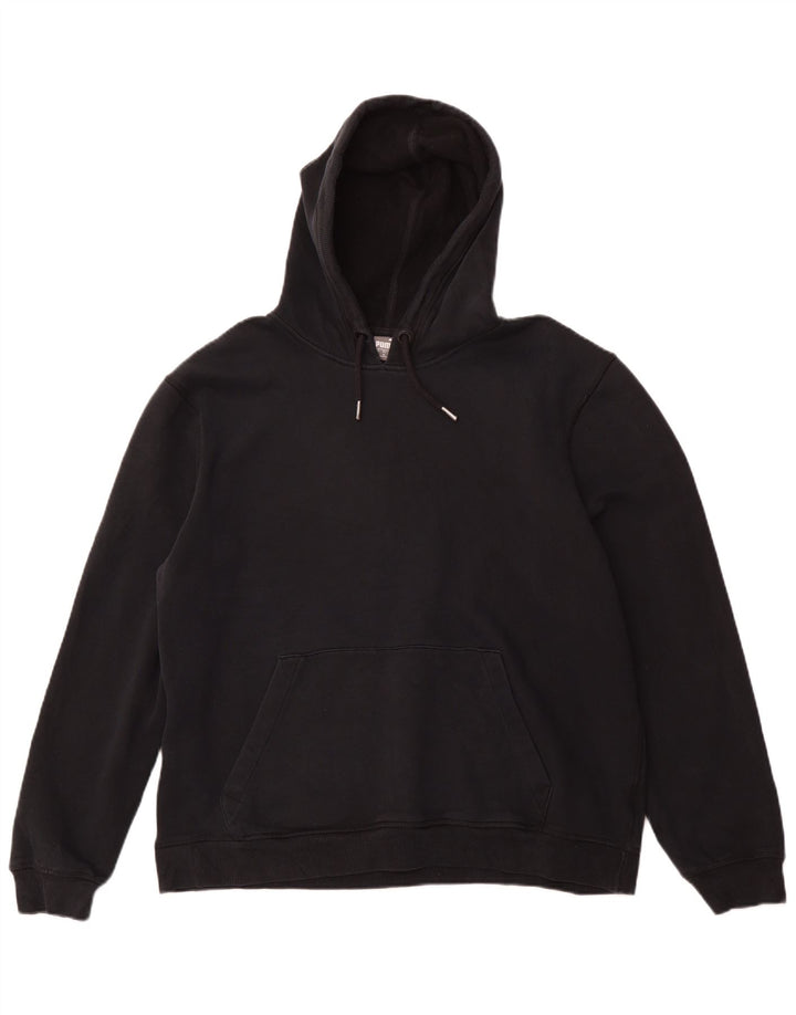 PUMA Mens Hoodie Jumper XL Black Cotton