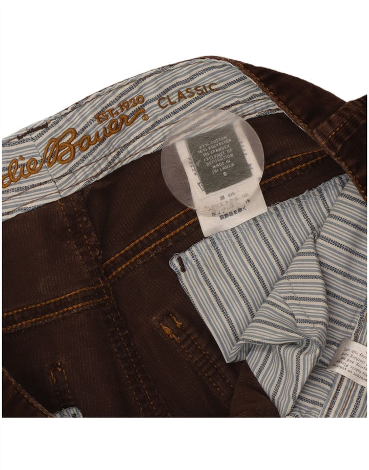 Eddie Bauer Klassiske fløjlsbukser til kvinder US 6 Medium W32 L23 Brun