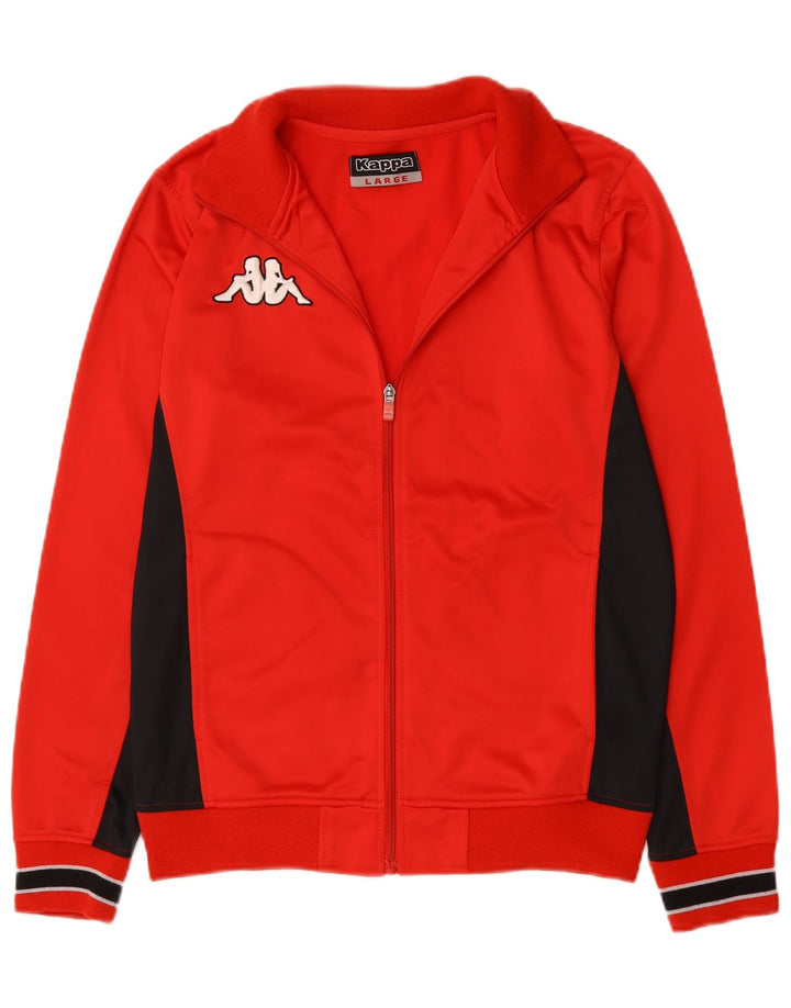 Kappa Træningsdragt til mænd Topjakke Stor Rød Colourblock Polyester
