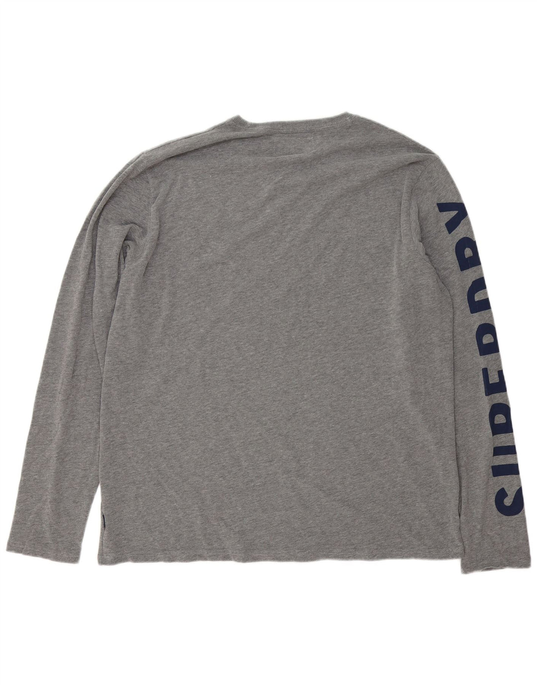 Superdry Herre grafisk top langærmet 3XL grå bomuld