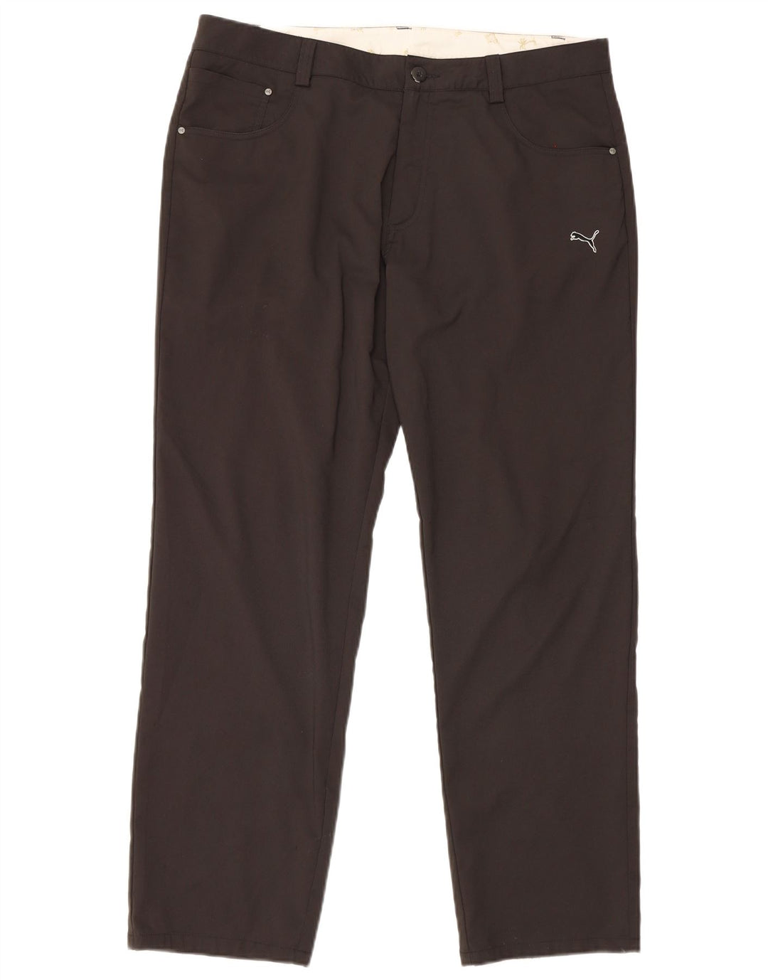 Puma Straight Casual Bukser til mænd W36 L32 Sort Polyester