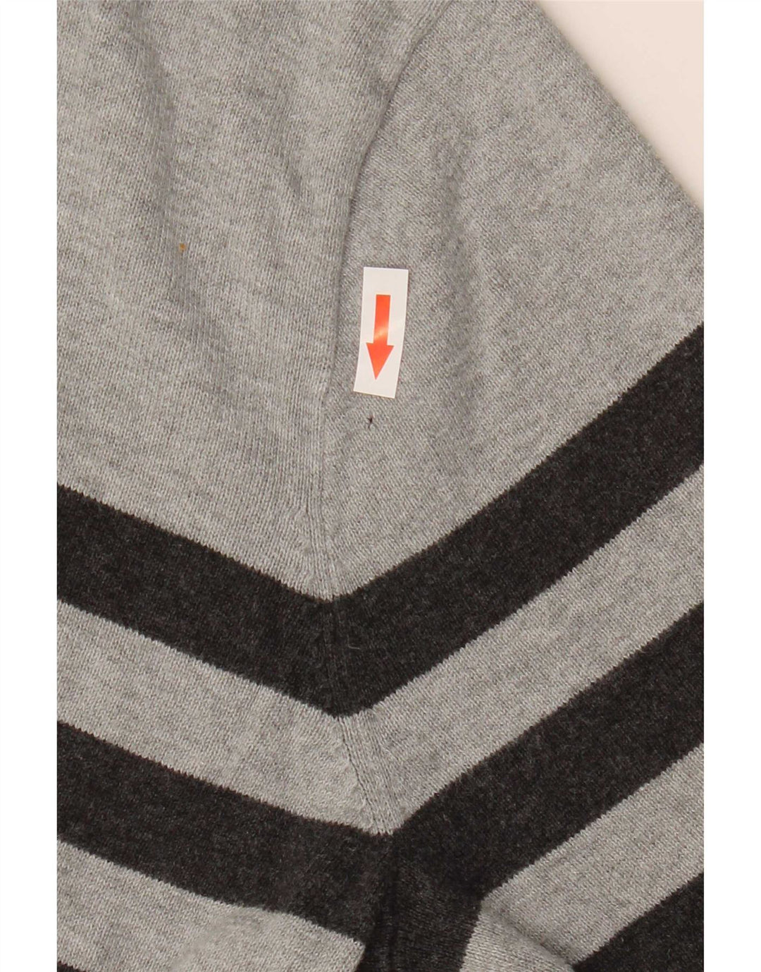 Tommy Hilfiger Herre V-hals sweater Medium Grå Stribet Bomuld