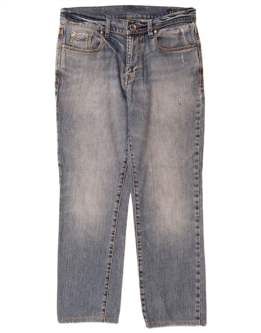 Rifle Dame Straight Jeans W31 L28 Blå Bomuld