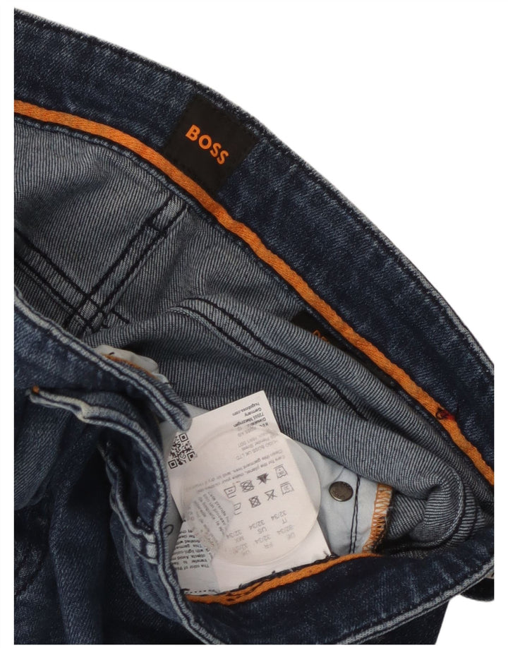 Hugo Boss Herre Slim Jeans W32 L34 Blå Bomuld