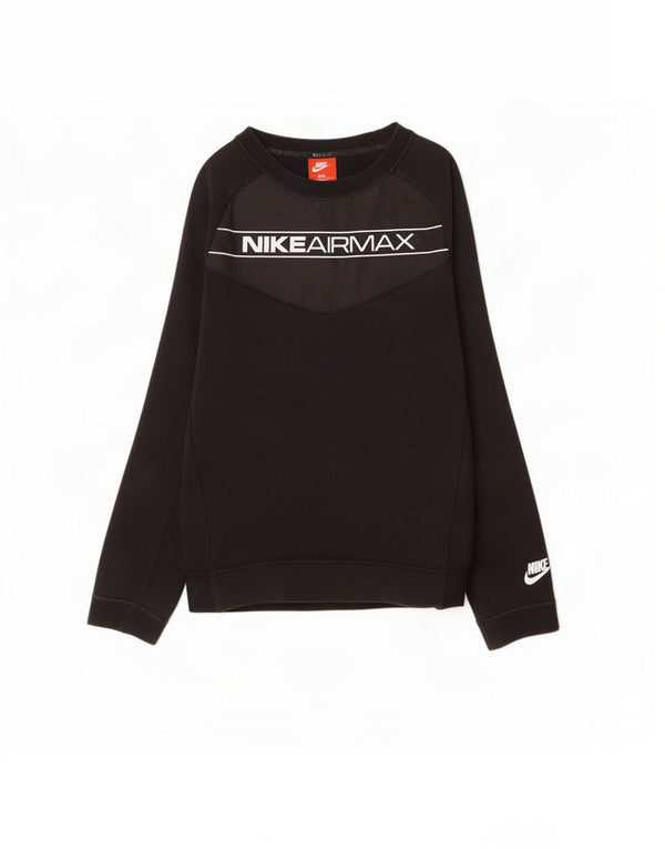 Nike Boys Graphic Sweatshirt Jumper 12-13 år Stor sort farveblok