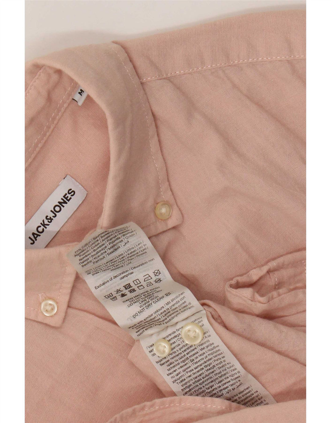 Jack & Jones Kortærmet Herreskjorte Medium Pink Bomuld