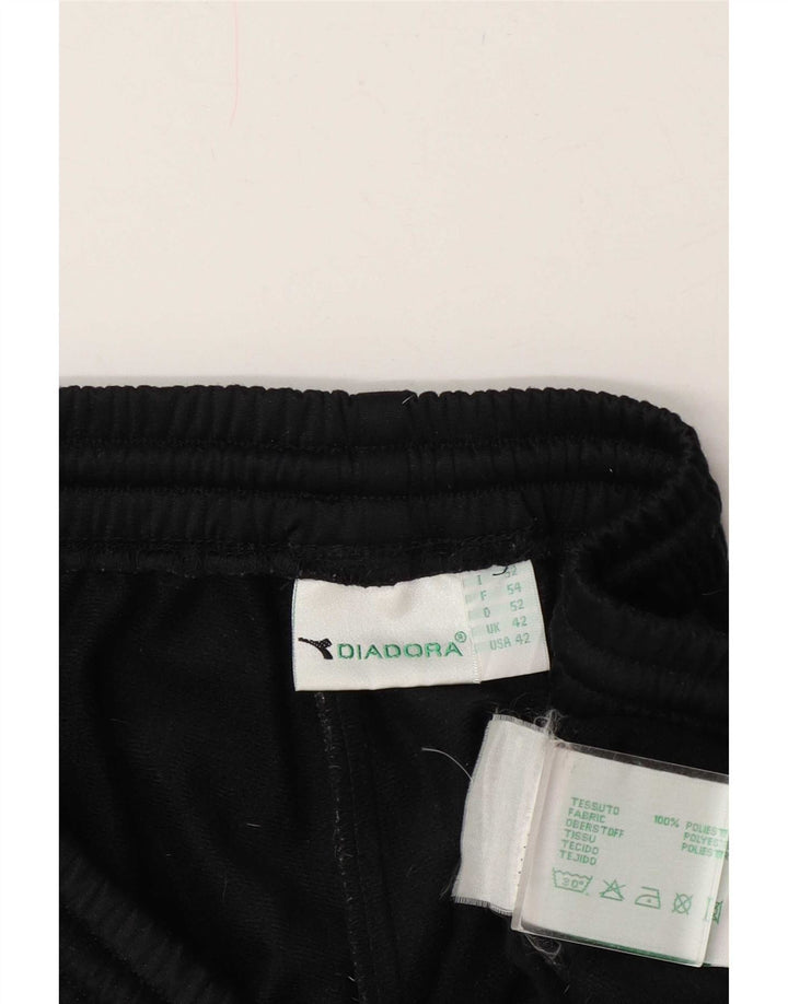 Diadora Herre træningsdragt Bukser UK 42 Stor sort polyester
