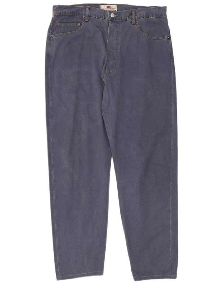 LEVI'S Herre 451 tilspidsede jeans W38 L30 Blå Bomuld