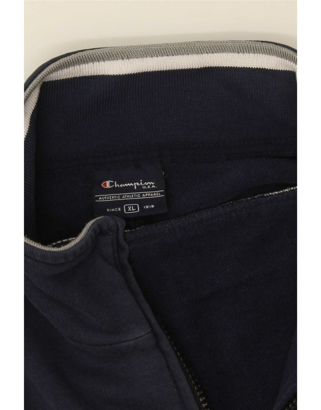 Champion Herre træningsdragt Topjakke XL Navy Blue Colourblock