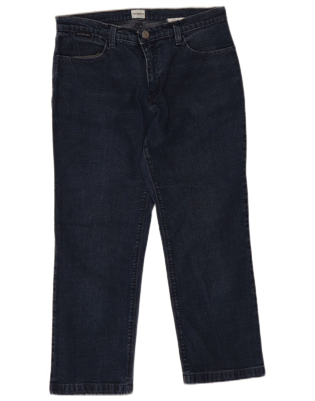 Calvin Klein Dame Capri Jeans W30 L21 Marineblå Bomuld