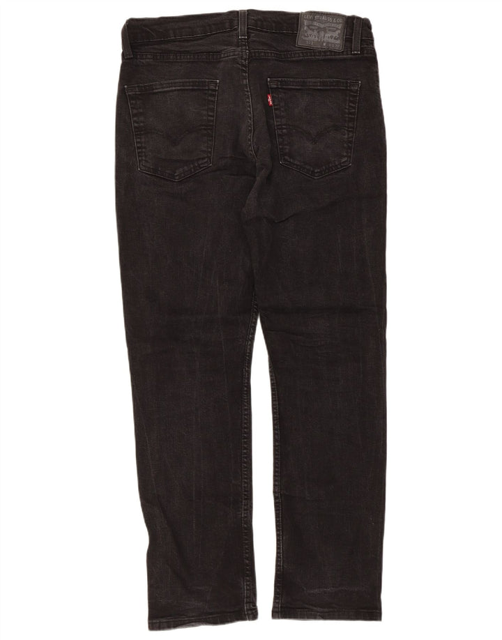 Levi's Slim Jeans til mænd W34 L30 sort bomuld