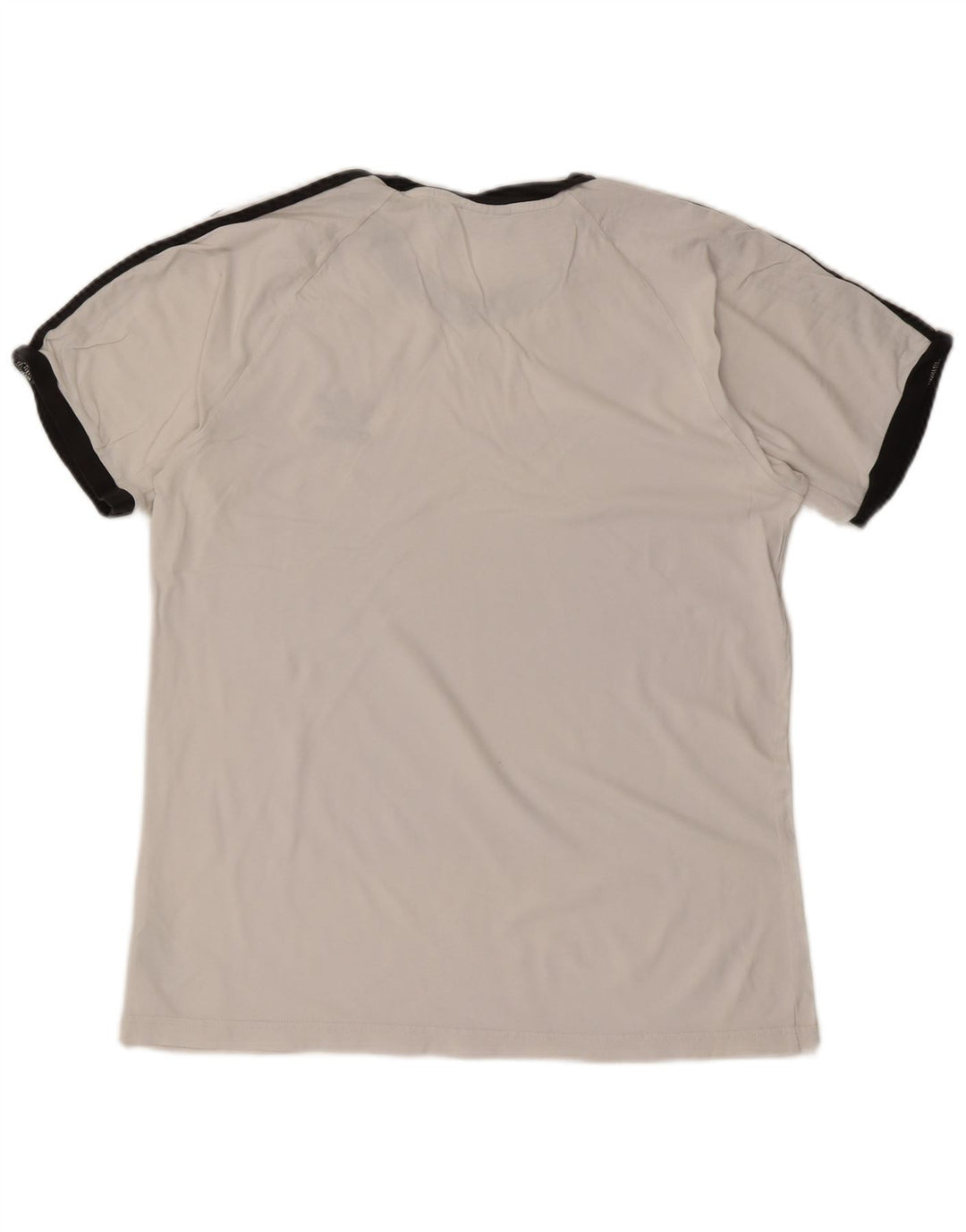 ADIDAS Herre T-Shirt Top Stor Hvid Bomuld