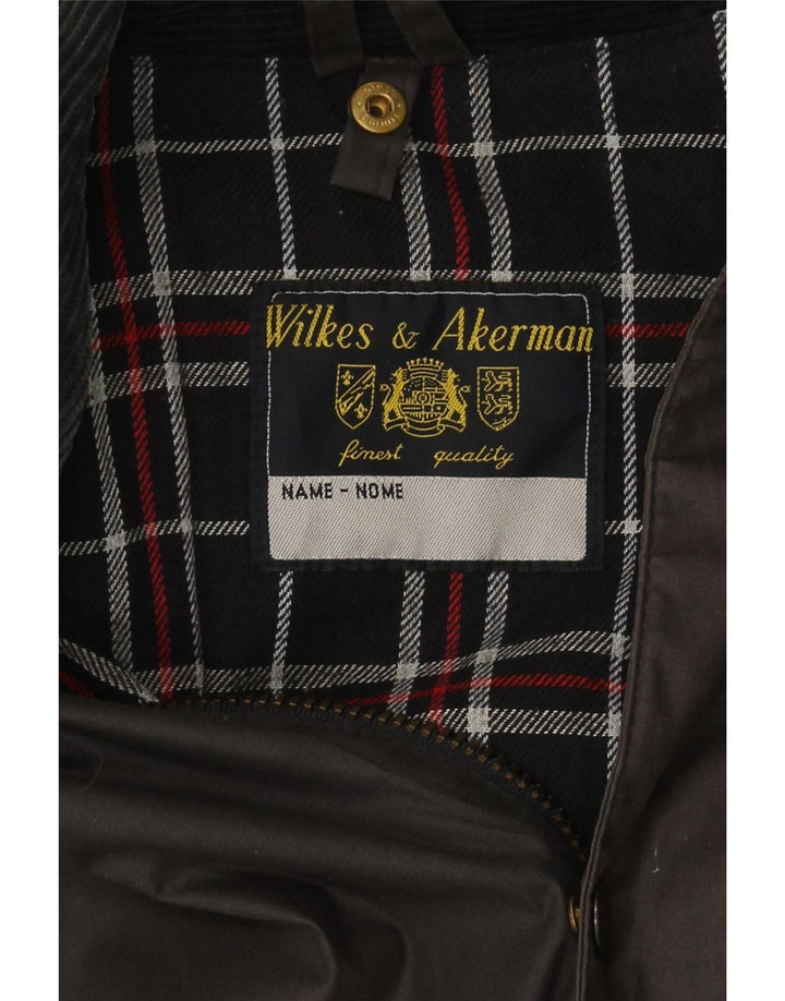 Wilkes&Akerman Herre vokset bomuldsjakke UK 40 Large Grå