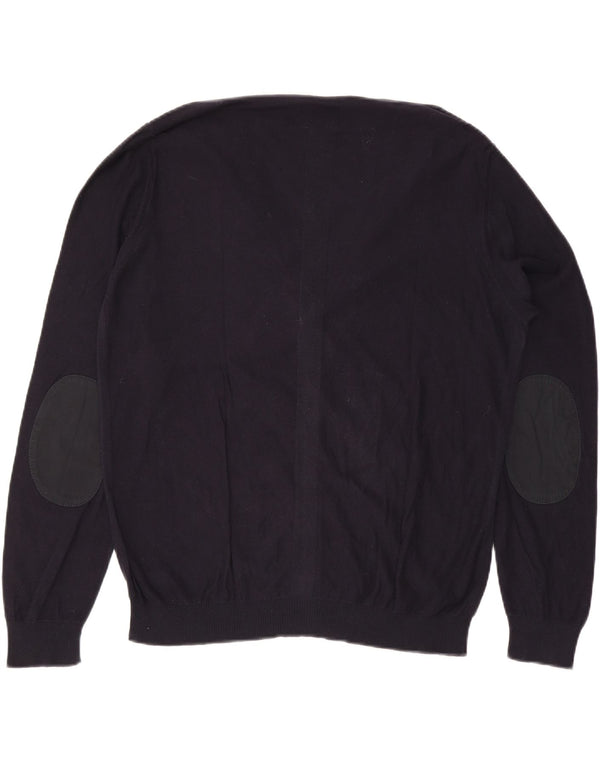 Trussardi herre cardigan sweater 2XL marineblå