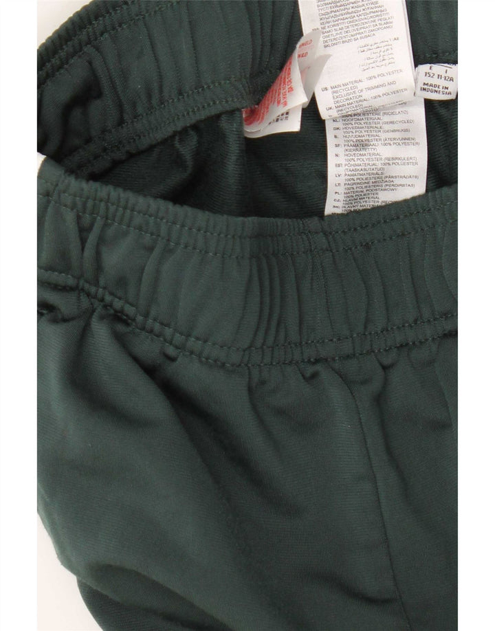 Adidas Drenge Træningsdragt Bukser Joggers 11-12 År Grøn Polyester