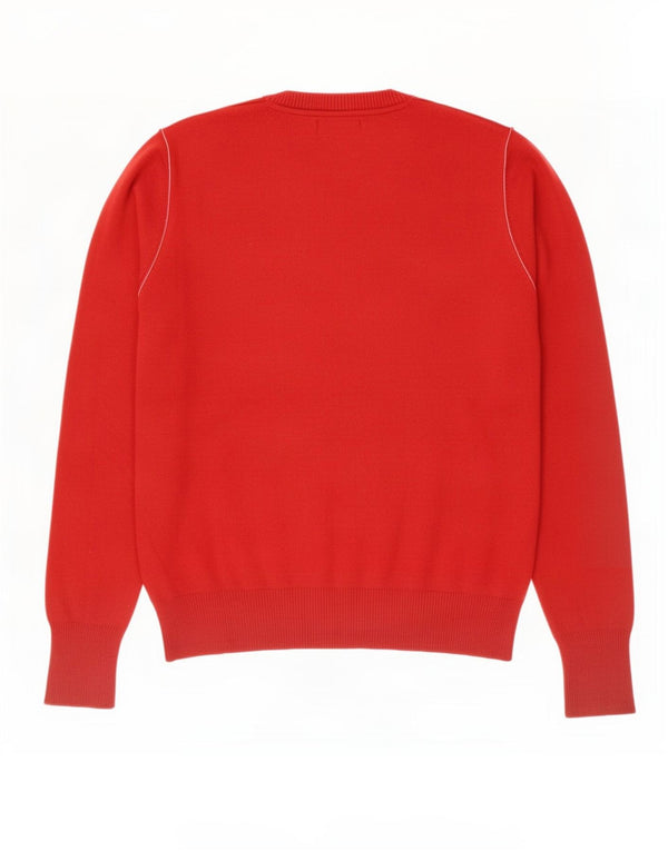 Diesel Herre V-hals sweater 2XL Rød Bomuld