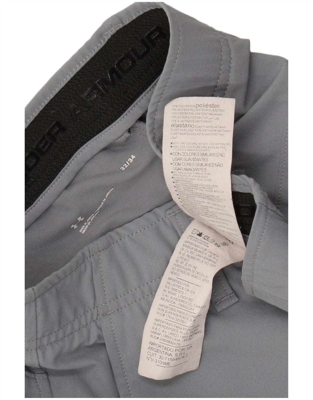 Under Armour Lige Chinobukser til mænd W32 L34 Grå polyester