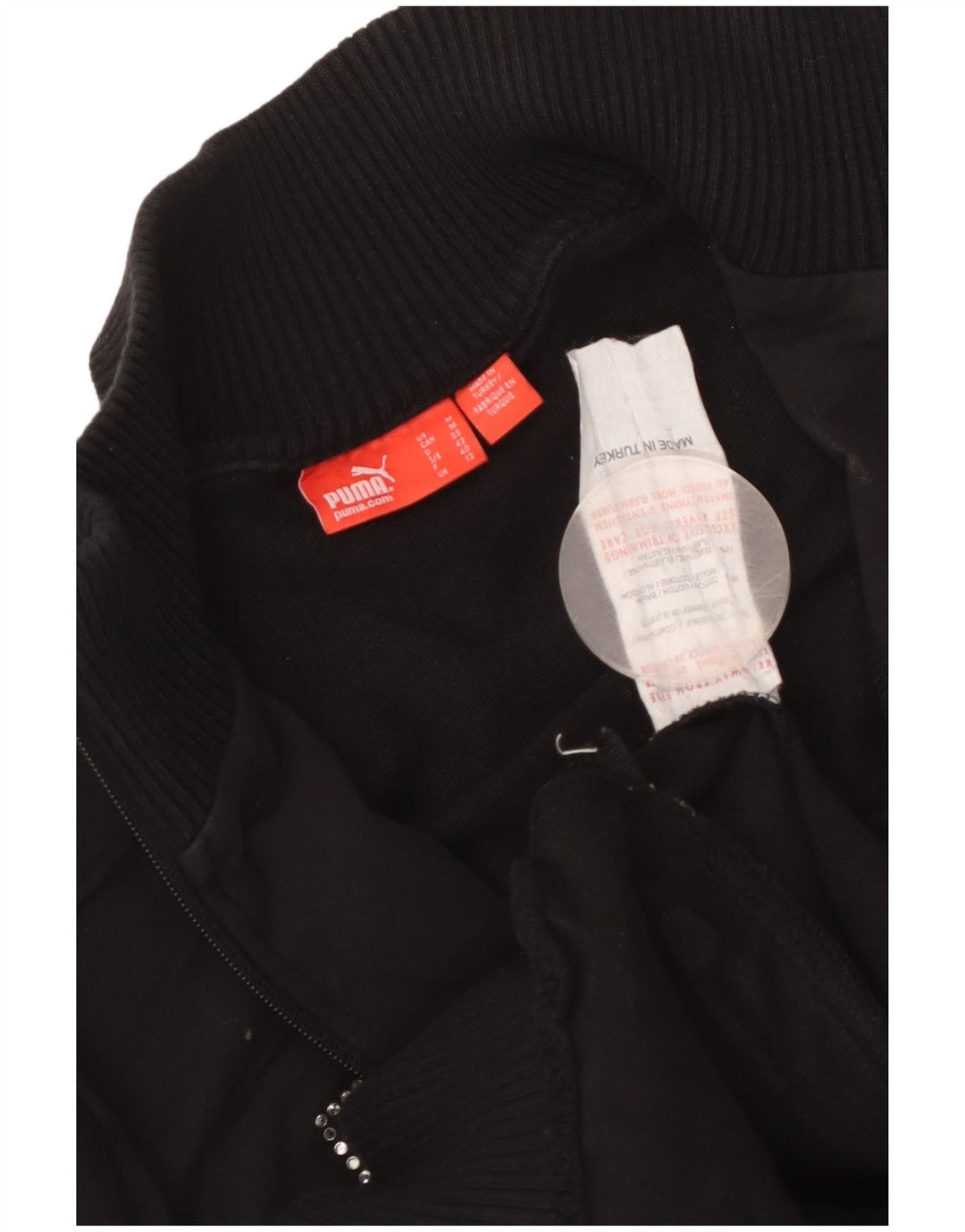 Puma Grafisk træningsdragt topjakke til kvinder UK 12 Medium Sort Colourblock