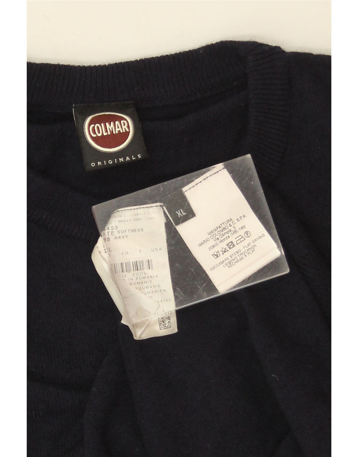 Colmar Herre Crew Neck Jumper Sweater XL Navy Blue Polyamide