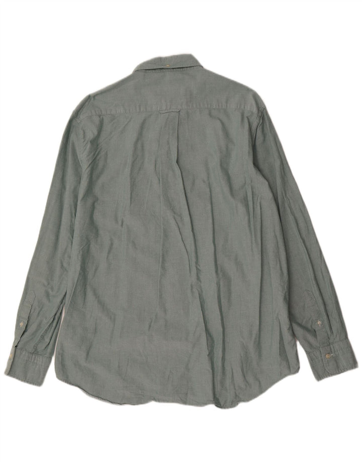 Gant Herre Regular Fit Skjorte Størrelse 45/46 2XL Grøn Bomuld
