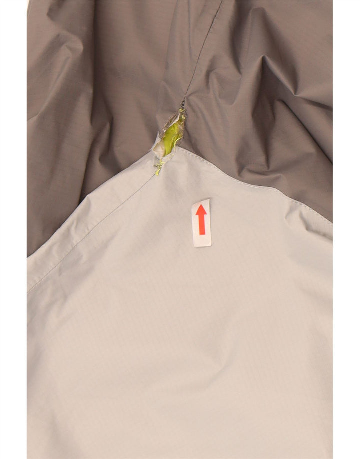 The North Face Regnjakke med hætte til mænd UK 38 Medium Grey Colourblock Nylon