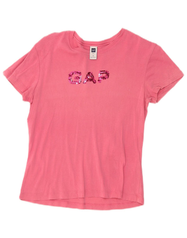 Gap Grafisk T-shirt top til kvinder UK 12 Medium Pink