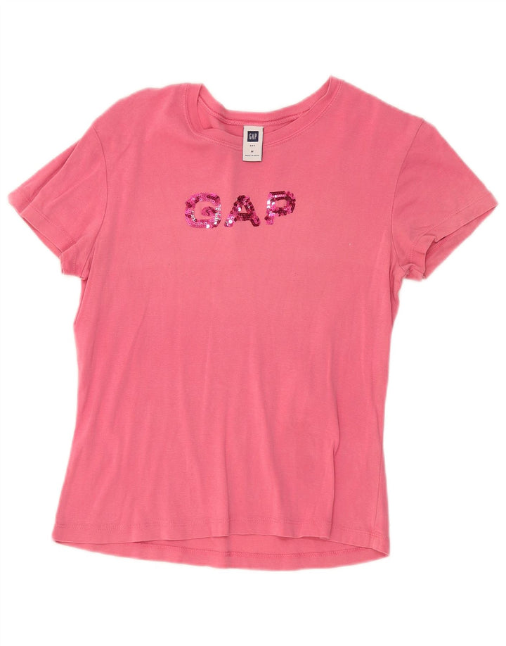 Gap Grafisk T-shirt top til kvinder UK 12 Medium Pink