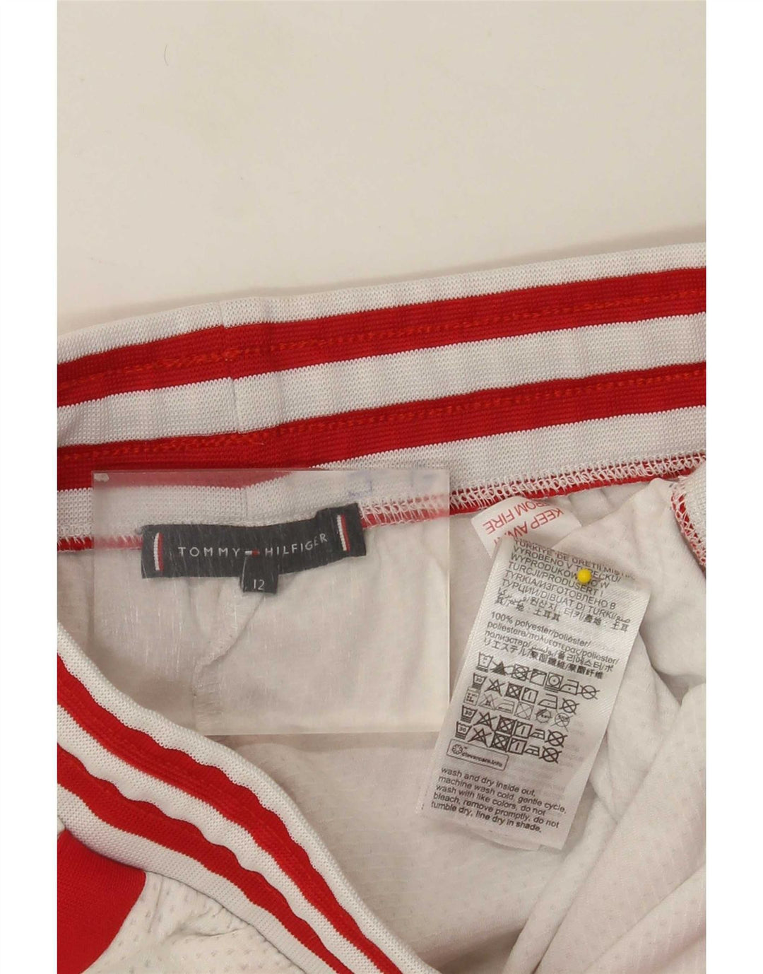 Tommy Hilfiger drenge sportsshorts 11-12 år Hvid Colourblock Polyester