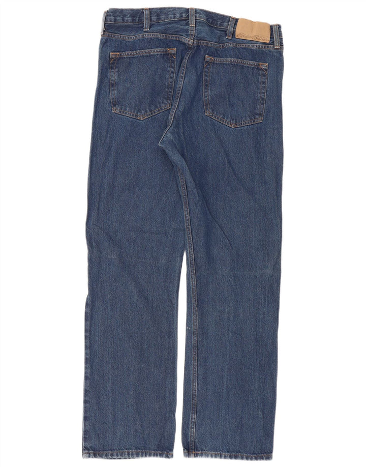 Eddie Bauer lige jeans til kvinder W36 L32 blå bomuld
