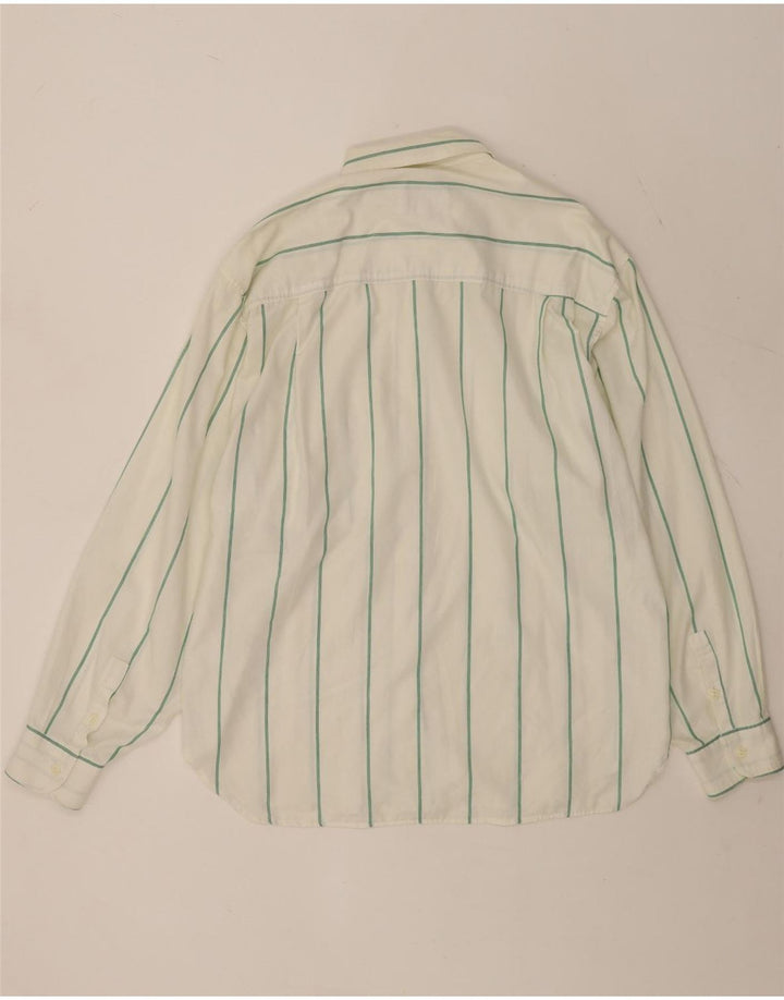 Vintage herreskjorte medium hvid stribet