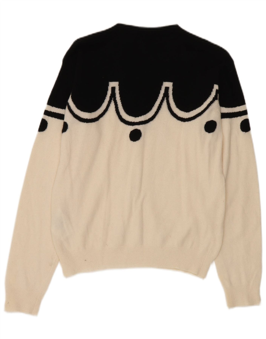 Valentino Dame Jumper Sweater UK 12 Medium Off White Classic