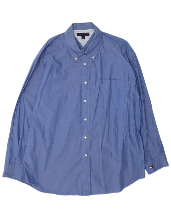 Tommy Hilfiger Herreskjorte 2XL Blå Bomuld