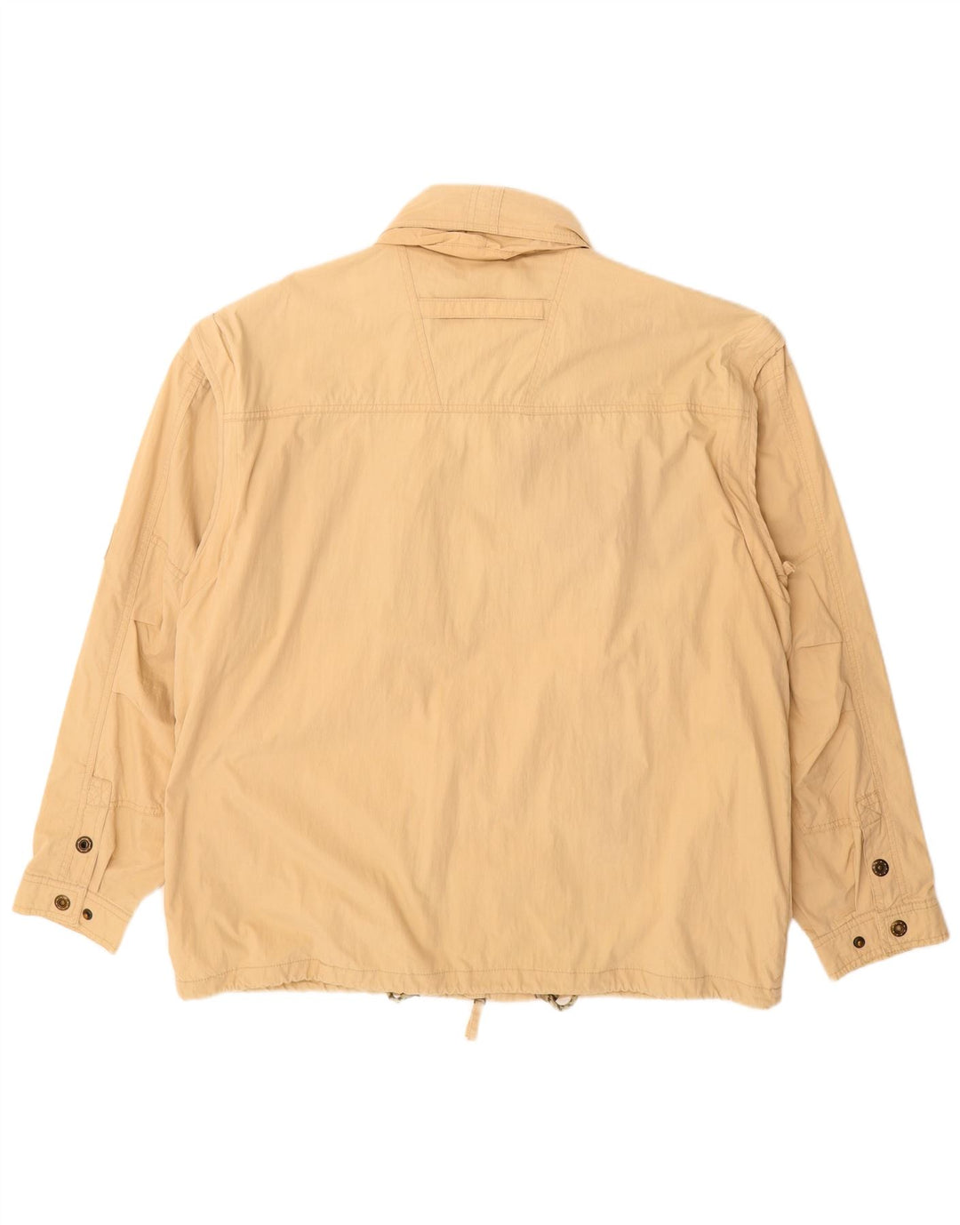 VINTAGE Herre Utility Jacket IT 54 2XL Beige Bomuld