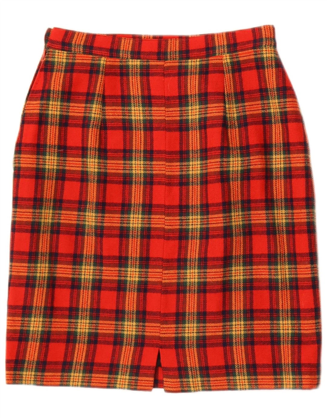 Vintage dame mini nederdel W25 XS rød plaid