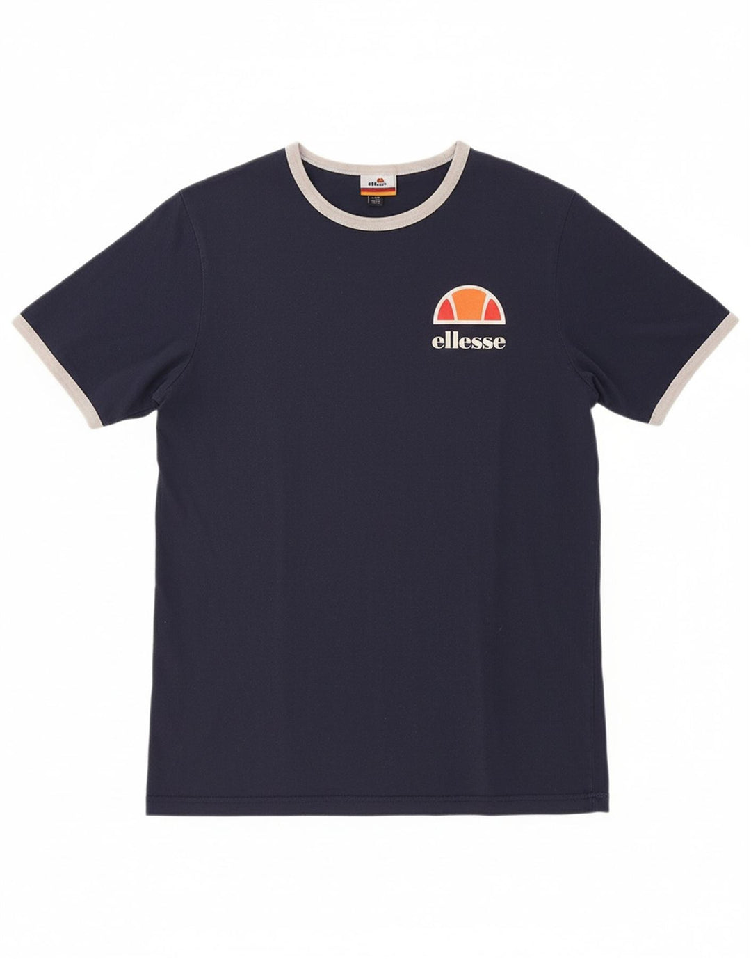 ELLESSE Womens T-Shirt Top Medium Navy Blue Cotton Sports
