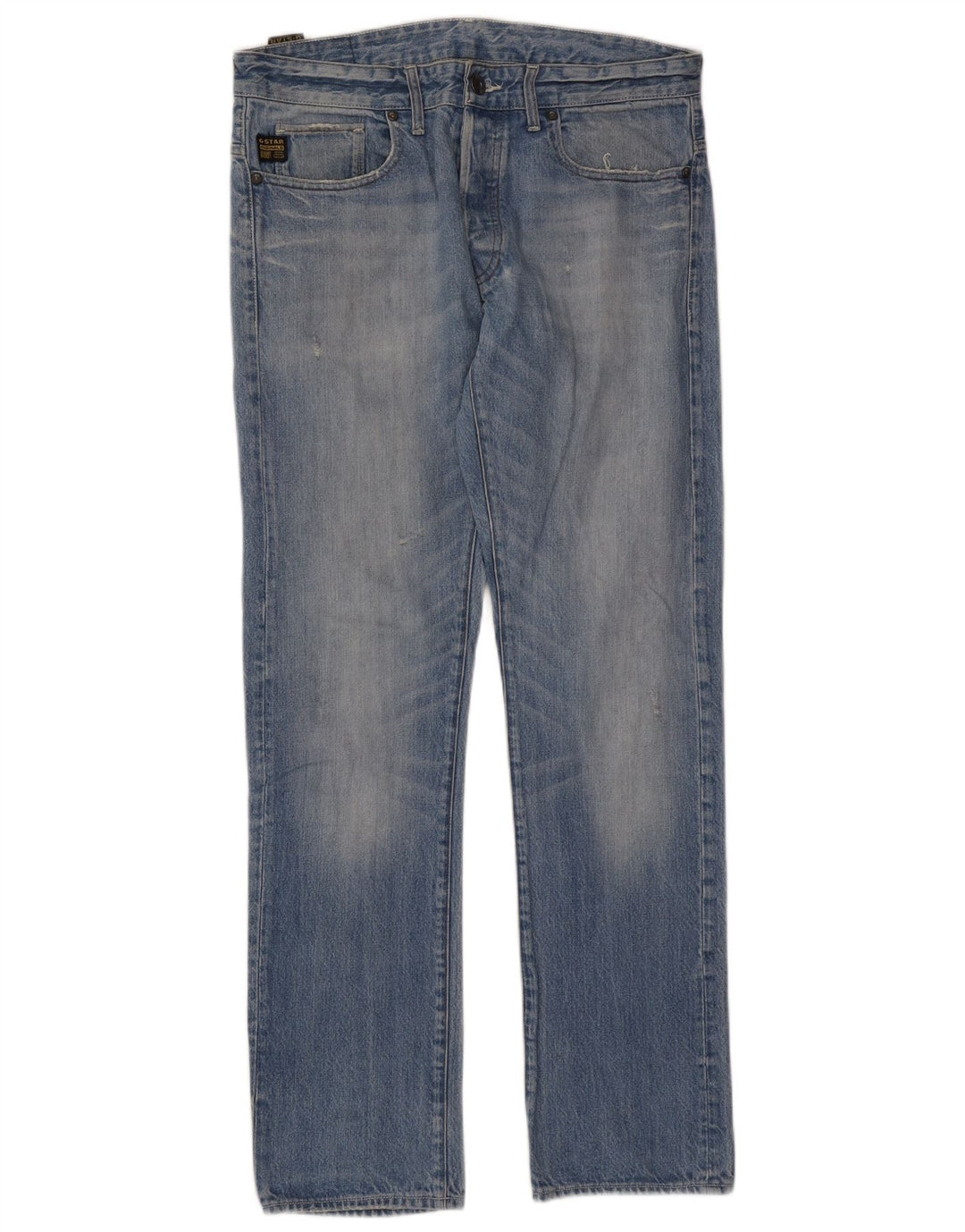 G-Star Straight Jeans til mænd W33 L32 Blå Bomuld