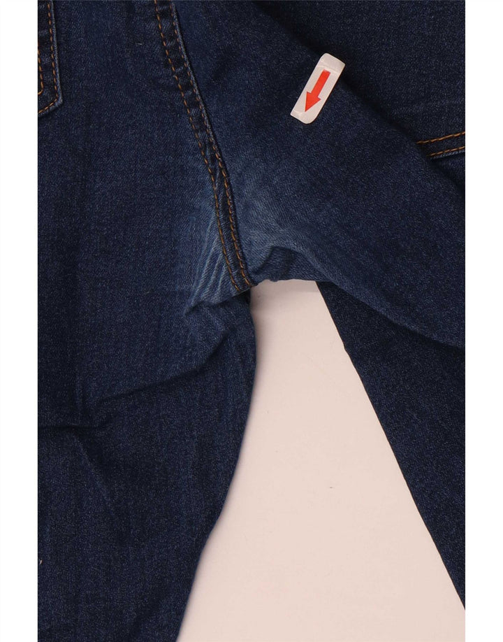 Zara Straight Jeans til kvinder W44 L28 Marineblå
