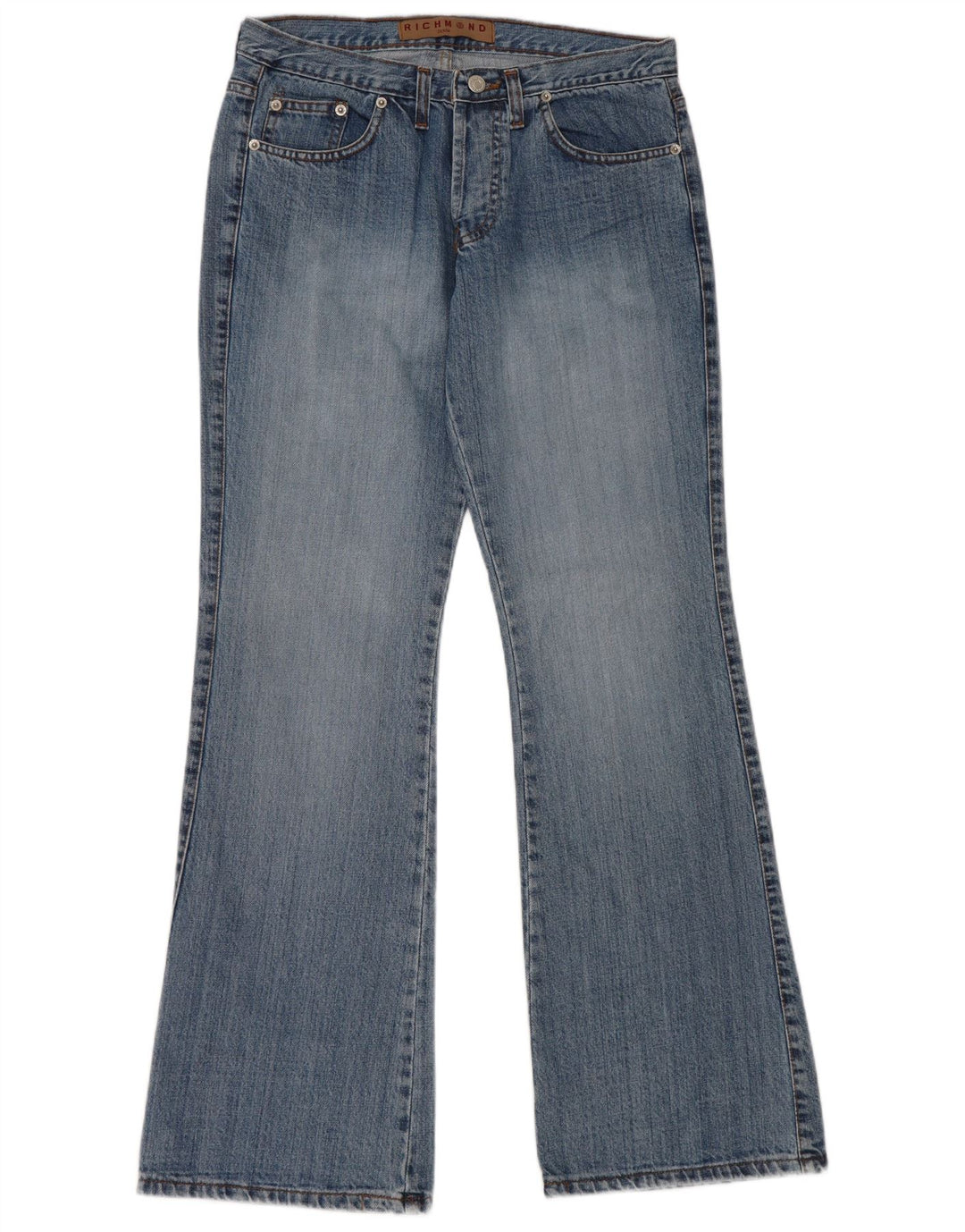 Richmond Dame Grafisk Bootcut Jeans IT 44 Medium W30 L32 Blå Bomuld
